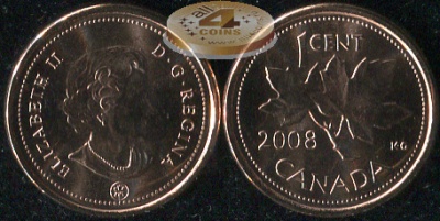 Канада. 1 цент. 2008 (Unc)