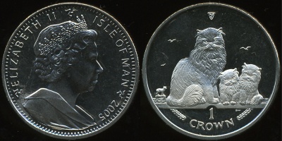 Остров Мэн. 1 крона. 2005 (Unc)