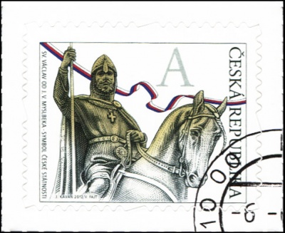 Чехия. 2012. Символ чешской государственности -Святой Вацлав (Почтовая марка. CTO Гашеная)