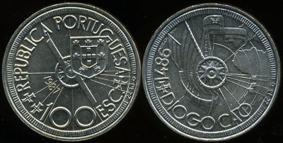 Португалия. 100 эскудо. 1987 (Unc)