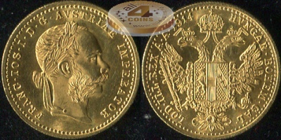Австрия (Австро-Венгрия). Дукат. 1914 (Unc. Золото)
