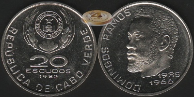 Кабо Верде. 20 эскудо. 1982 (Unc)