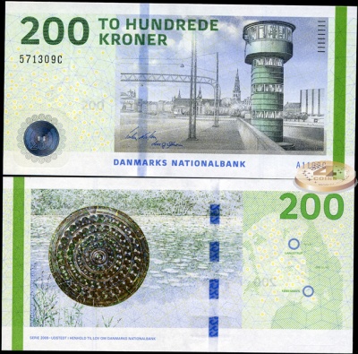 Дания. 200 крон (Unc) 2010