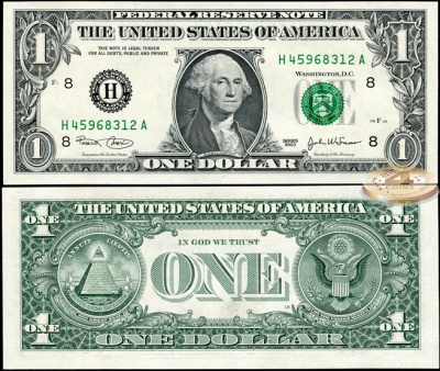 США. 1 доллар (Unc) 2003.H