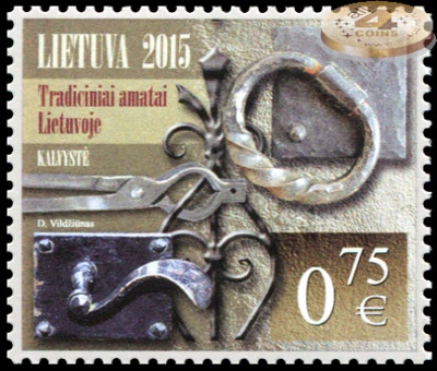 Литва. 2015. Традиционные ремесла Литвы (Почтовая марка. MNH OG)