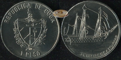 Куба. 1 песо. 2008 (Unc)