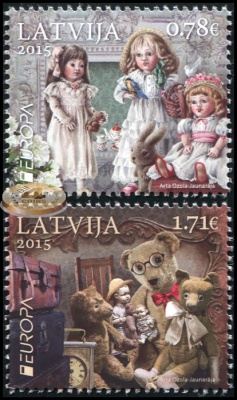 Латвия. 2015. Старые игрушки (Серия. MNH OG)