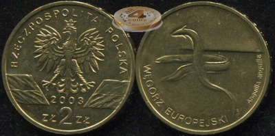 Польша. 2 злотых. 2003 (Unc)