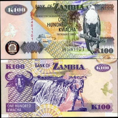 Замбия. 100 квача (Unc) 2006