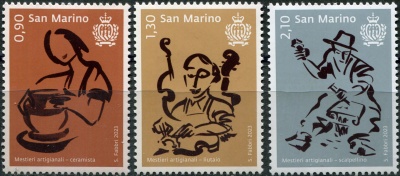 Сан-Марино. 2023. Ремесленные поделки (Серия Почтовых марок. MNH OG)