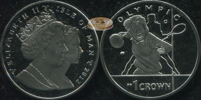 Остров Мэн. 1 крона. 2012 (Unc)