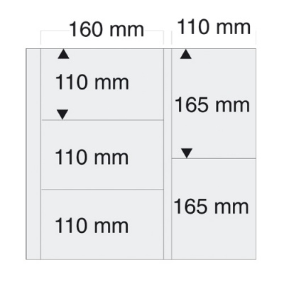 Лист в альбом MAXI Standart. На 10 открыток [1 шт] (SAFE)