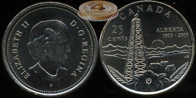 Канада. 25 центов. 2005 (Unc)