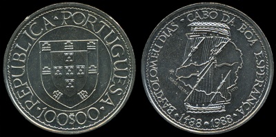 Португалия. 100 эскудо. 1988 (Unc)