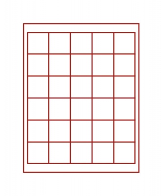 Бокс на 30 ячеек размером 38х38 мм (Lindner)