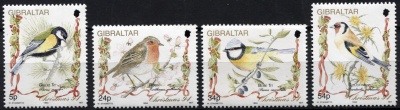 Гибралтар. 1994. Рождество. Певчие птицы (Серия. MNH OG)