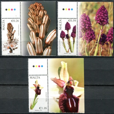 Мальта. 2016. Мальтийская флора (I) (Серия Почтовых марок. MNH OG)