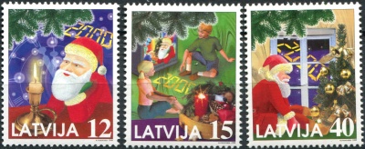 Латвия. 1999. Рождество (Серия Почтовых марок. MNH OG)