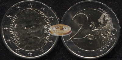 Словакия. 2 евро. 2015 (Unc. Биметалл) 200 лет со дня рождения общественного деятеля Людовита Штура