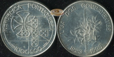 Португалия. 1000 эскудо. 1998 (Unc. Серебро)
