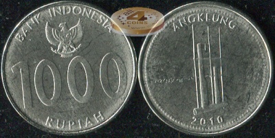 Индонезия. 1000 рупий. 2010 (Unc)
