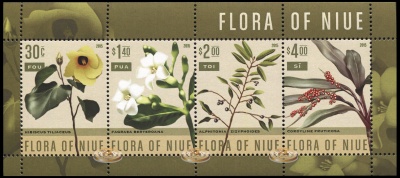 Ниуэ. 2015. Флора Ниуэ (Малый лист. MNH OG)