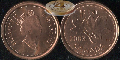 Канада. 1 цент. 2003 (Unc)