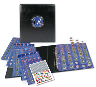 Альбом для монет Premium-Euro-Set. Без шубера. С 6 листами (SAFE)