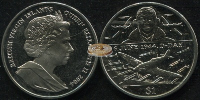 Британские Виргинские о-ва. 1 доллар. 2004 (Unc)