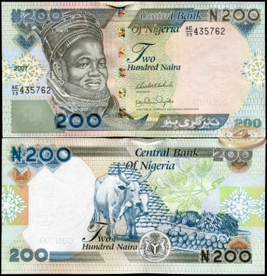 Нигерия. 200 найра (Unc) 2007
