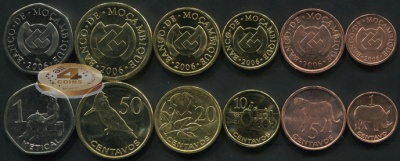 Мозамбик. Набор №5 (6 монет) 2006