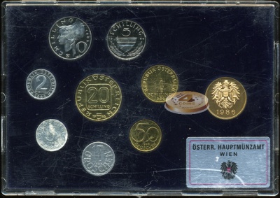 Австрия. Официальный набор (8 монет) 1986
