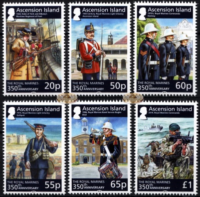 Остров Вознесения. 2014. 350 лет Королевской морской пехоте (Серия. MNH OG)