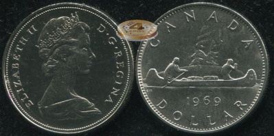 Канада. 1 доллар. 1969 (Unc)