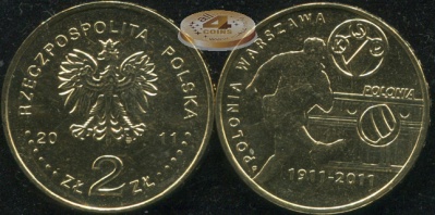 Польша. 2 злотых. 2011 (Unc)