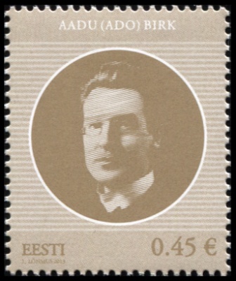 Эстония. 2013. Адо Бирк (1883-1942) (Почтовая марка. MNH OG)