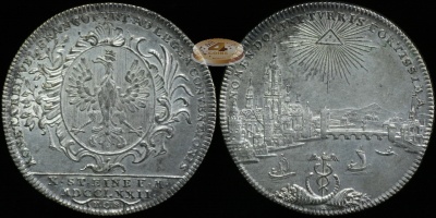 Германия (Франкфурт). 1 талер. 1772 (XF. Серебро)