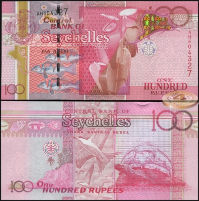 Сейшельские острова. 100 рупий (Unc) 2011