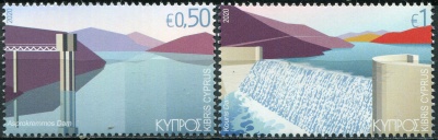Кипр. 2020. Плотины (Серия Почтовых марок. MNH OG)