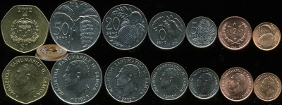 Самоа. Набор №2 (7 монет) 1974-2002