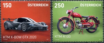 Австрия. 2023. Транспорт - KTM Racing (Серия Почтовых марок. MNH OG)