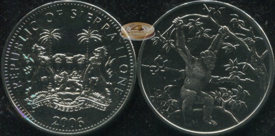 Сьерра Леоне. 1 доллар. 2006 (Unc)