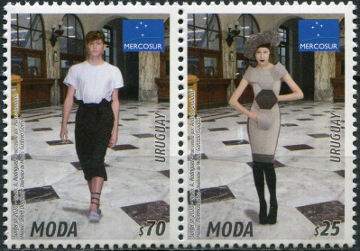 Уругвай. 2020. MERCOSUR. Мода (Сцепка. MNH OG)