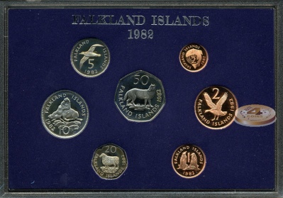 Фолклендские о-ва. Официальный набор 1982 (7 монет. Proof)