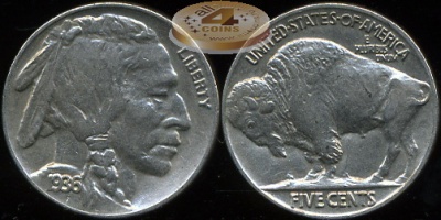 США. 5 центов. 1936 (aUnc)