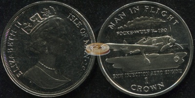 Остров Мэн. 1 крона. 1995 (Unc)