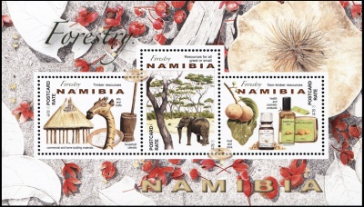 Намибия. 2016. Лесное хозяйство Намибии (Малый лист. MNH OG)