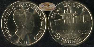 Дания. 20 крон. 2011 (Unc)