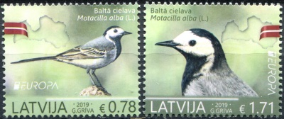 Латвия. 2019. Национальные птицы (Почтовая марка. MNH OG)