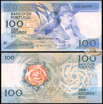 Португалия. 100 эскудо (Unc) 1986